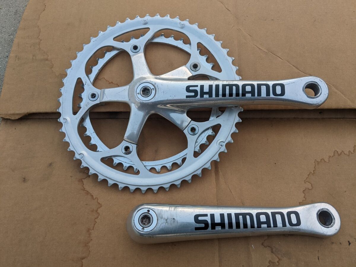 SHIMANO Dura Ace FC-7701 130 BCD 53/42T Crankset 172.5 Retro SHIMANO Dura Ace FC-7701 130 BCD 53/42T Crankset 172.5 Retro