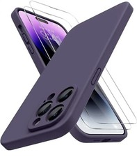 Miracase for iPhone 14 Pro Max Case with 2 Pack Screen Protectors PURPLE