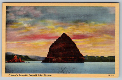 c1940s Fremont's Pyramid Pyramid Lake Nevada Reno Postcard | eBay