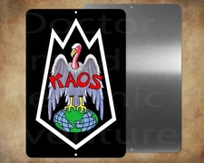 Fun Get Smart KAOS    8 x 12" metal sign - Made in USA