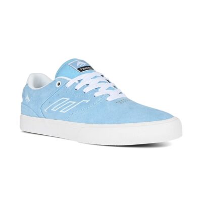 Emerica The Low Vulc Skate Sneaker - Blau/Weiß - Herren - Wildleder