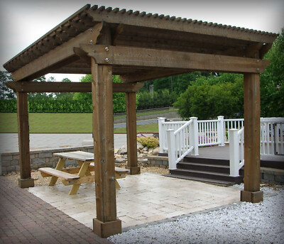 Pergola Arbor How-to Book; Paper Pattern Plan to DIY an Easily Build Large 12x16