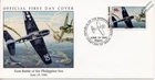 1944 WWII PHILIPPINE SEA Grumman F6F HELLCAT Attack Japanese Aircraft Stamp FDC