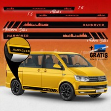 Seiten-Streifen Aufkleber-Set, komp. mit VW T5/T6 - Skyline Stadt Hannover R Seiten-Streifen Aufkleber-Set, komp. mit VW T5/T6 - Skyline Stadt Hannover R
