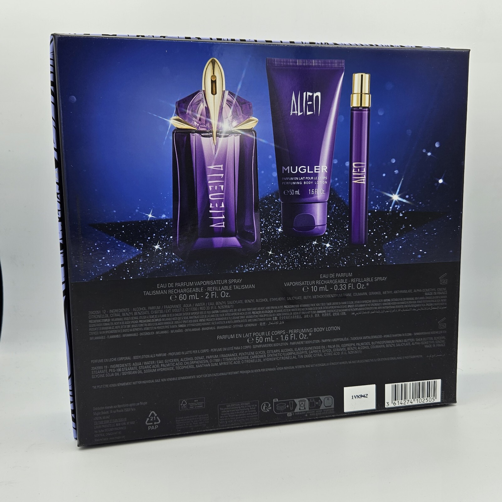 Thierry Mugler Alien Refillable 60 ml EDP + Bodylotion 50 ml