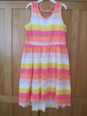 open lace back dress NAXOS EXCLUSIVE Neon Girls Pink & Orange Tulle Dress – Niños Y Niñas