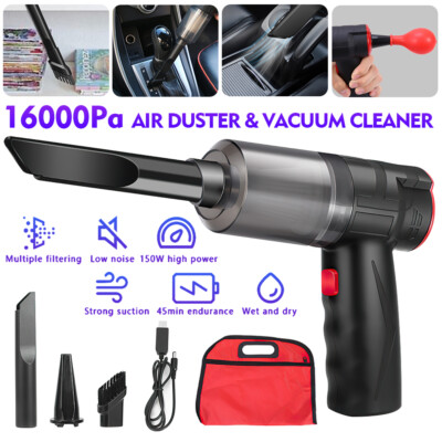 Cordless Handheld Vacuum Cleaner w/ Blower Strong Real Suction for Car and Home