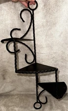 Metal Spiral Staircase Shelf 3 Tier Hanging Wall Shelf Vintage