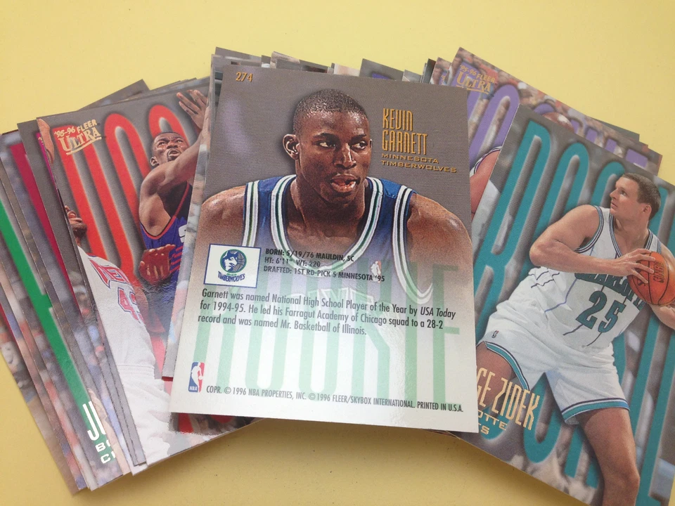 1995-96 NBA Basketball Fleer Ultra Rookie RC Card Mint/Gem-Mint - YOU PICK - Image 2 of 2