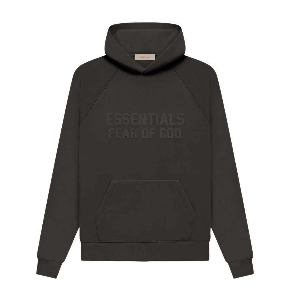 FEAR OF GOD ESSENTIALS “OFF BLACK” HOODIE | eBay