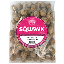 SQUAWK Suet Fat Balls - Wild Garden Bird Food High Energy Year Round Feed Treats