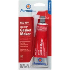 Permatex High -Temp Red RTV Silicone Gasket Maker OEM Specified 3 oz Tube sealed