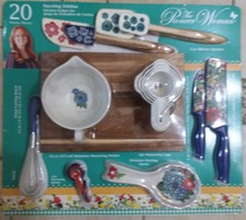 The Pioneer Woman Dazzling Dahilas 20 Pcs Accessories & Gadget Kitchen Set NEW