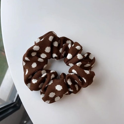Leopard Fabric Scrunchies Elastic Hair Bands Women Girls Corduroy Dot Zebra - Picture 25 of 27