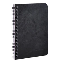 Clairefontaine Wirebound Basics Ruled Notebook in Black - 8.25 x 11.75 NEW