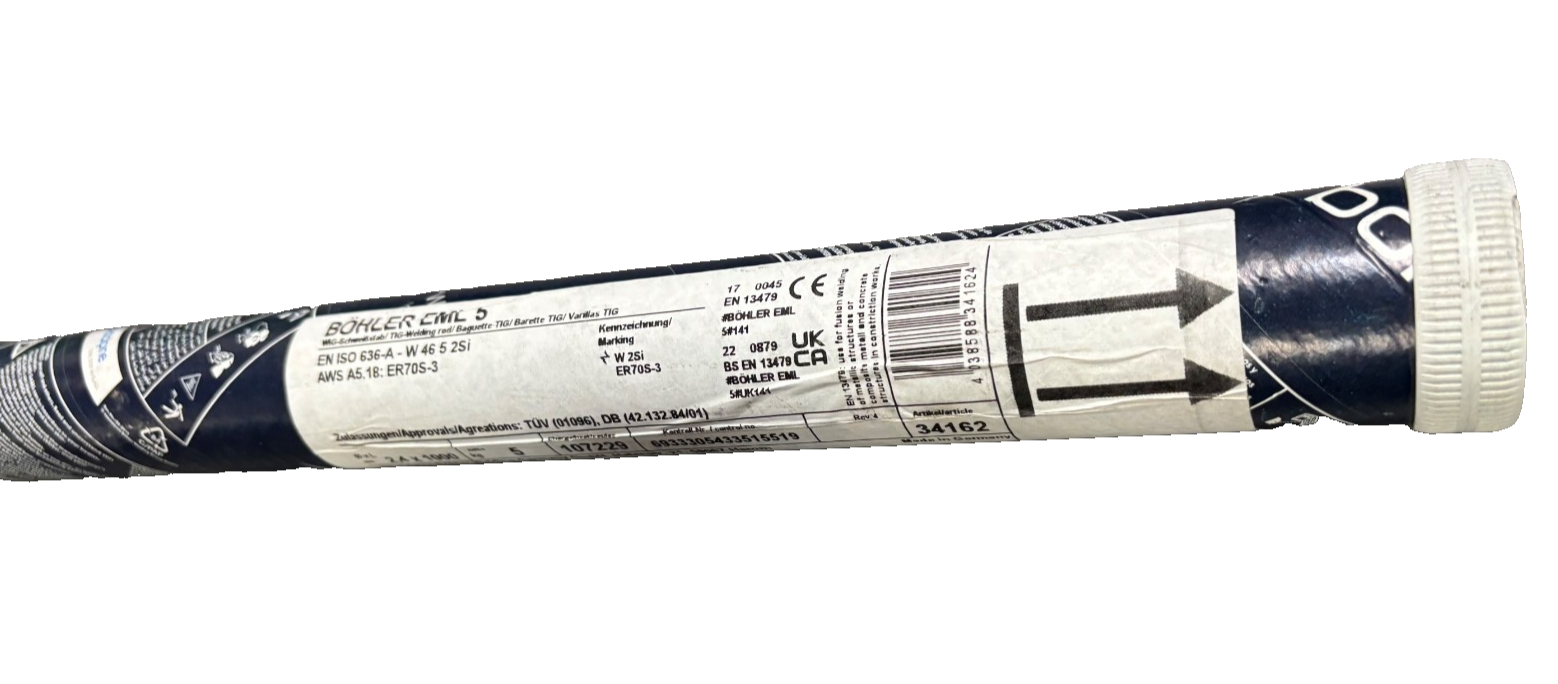 Welding Wire BOHLER EML 5 TIG  2.4 X 100MM ER70-S 5Kg