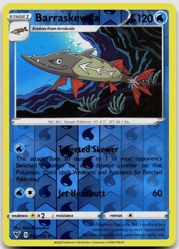 Barraskewda 042/185 SWSH04: Vivid Voltage POKEMON TCG Rare