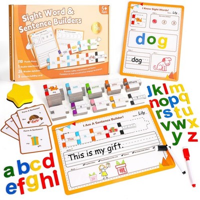 145 PCS Sentence Building for Kids, Sight Word Games Puzzle, Special Educatio...