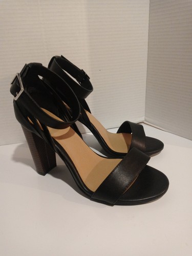 Torrid Black Woven Counter Taper Heels Womens Size 10.5 W - Picture 1 of 15