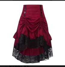 Steampunk Victorian Renaissance Gothic Pirate Costume Burlesque Skirt Salsa XL