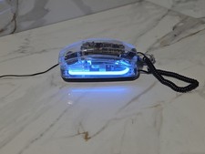 VTG 1980s Radio Shack Blue Neon Clearfone Telephone 43-861 Landline Analog Phone