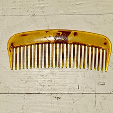 Vintage 70's Super Comb Goody Mock Tortoise 5" Made in USA 546