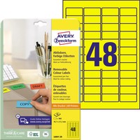 Avery Zweckform Mini-Etiketten, 45,7 X 21,2 Mm, Gelb 1 Bis 20 Stk Spare Bis 39%