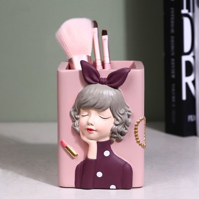 Creative Fashion Pen Holder Makeup Brush Storage Box