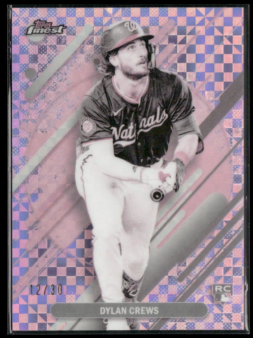 2025 Topps Finest Pearl Checkerboard Refractor /30 Dylan Crews #280