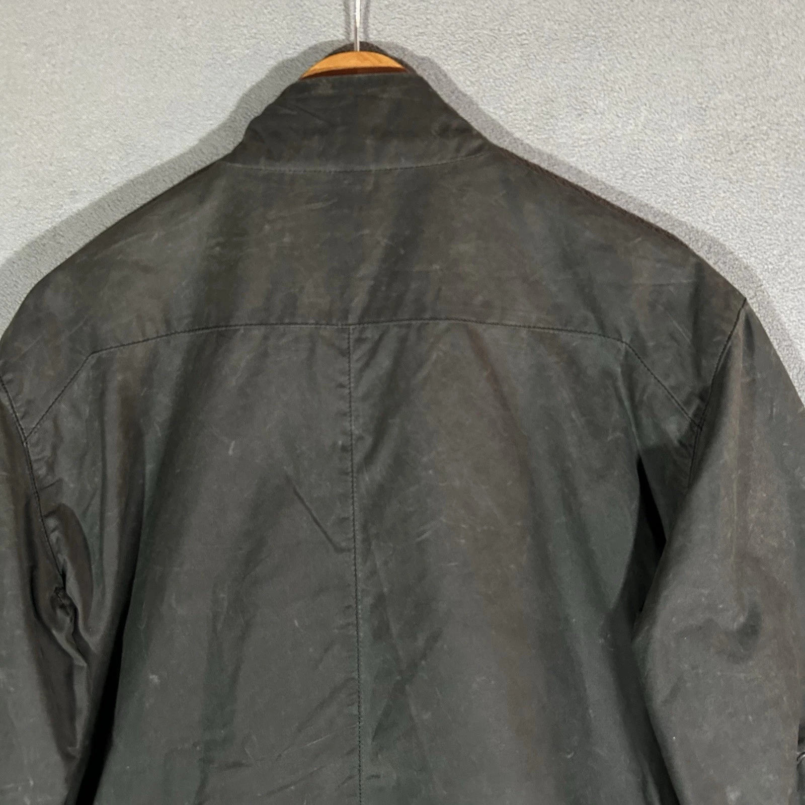 Vollebak Planet Earth Jacket Medium Black Waxed Cotton Beeswax Utility Coat - product detail image 10