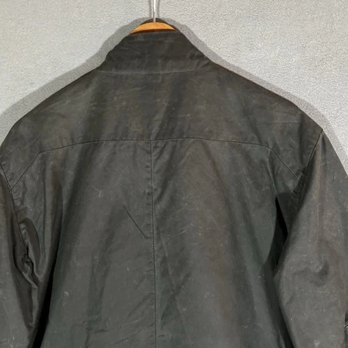 Vollebak Planet Earth Jacket Medium Black Waxed Cotton Beeswax Utility Coat image 10