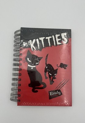 RARE Vtg Y2K Emily The Strange Notebook Bad Kitties Journal Cosmic Debris NEW