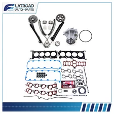 Timing Chain Kit Head Gasket Set Water Pump For Ford Econoline Super Duty 97-99