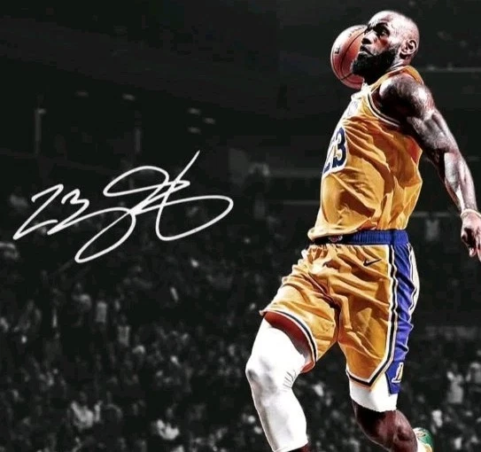 Lebron James Premium Matte Vertical Poster Lakers Basketball No Border