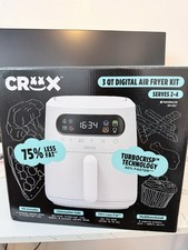 Crux 3 Qt Digital Air Fryer Kit White TurboCr...