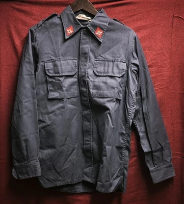 Camisa militar vintage Fuerza Aérea Belga Aérienne Belge - sarga pesada - Imagen 1 de 3