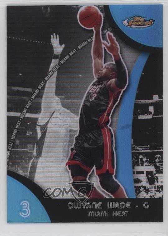 2007-08 Topps Finest Blue Refractor 135/199 Dwyane Wade #3 HOF 07i7