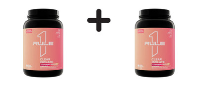 2 x Rule1 R1 Clear Isolate (689g) Strawberry Lemonade (87,08 EUR/kg)