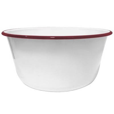 CWI Large Mixing Bowl for Kitchen - Vintage Metal Bowl for Kitchen, Camping, ...
