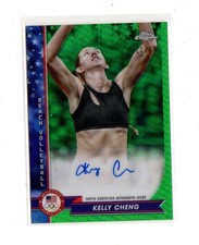 Topps Chrome Olympics 2026 Kelly Cheng Autograph Beach Volleyball 71/99Variation