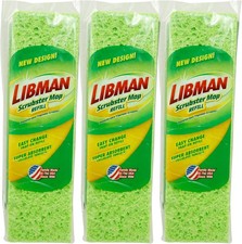 Lot Of 3 Libman Scrubster Floor Mop Spone Ref...