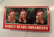 Vintage Barely Bears Ornaments For Christmas Around the World House Of Lloyd