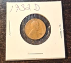 1932 D Lincoln Cent, Penny, Fine Condition