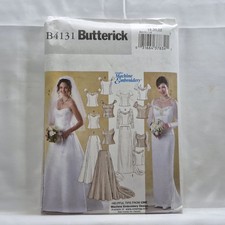 Butterick B4131 Bridal Corset Top Skirt Sewing Pattern Size 18,20,22 White