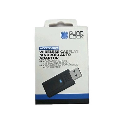 Quad Lock Wireless  Apple CarPlay / Android Auto Adaptor - New Version 2025