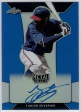 2018 Yunior Severino Leaf Metal Draft Blue  Auto  RC 10/35    #BA-YS1 (F51)