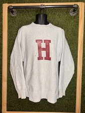 Vintage Harvard Crewneck Sweatshirt 80s College Gusset True Vintage Distressed