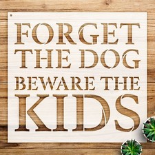 Dog Silhouette Wall Art Reusable Plastic Stencil for Home Decor - StencilAir