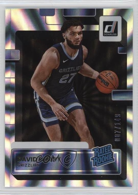 2022-23 Panini Donruss Rated Rookie Holo Laser 7/149 David Roddy #223 0zu6