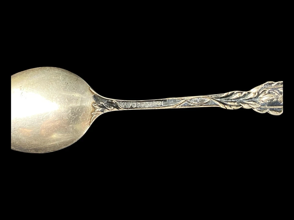 Antigua cuchara de recuerdo Watson Sterling San Francisco patrón Columbine 3,5" Foto 4 de 4